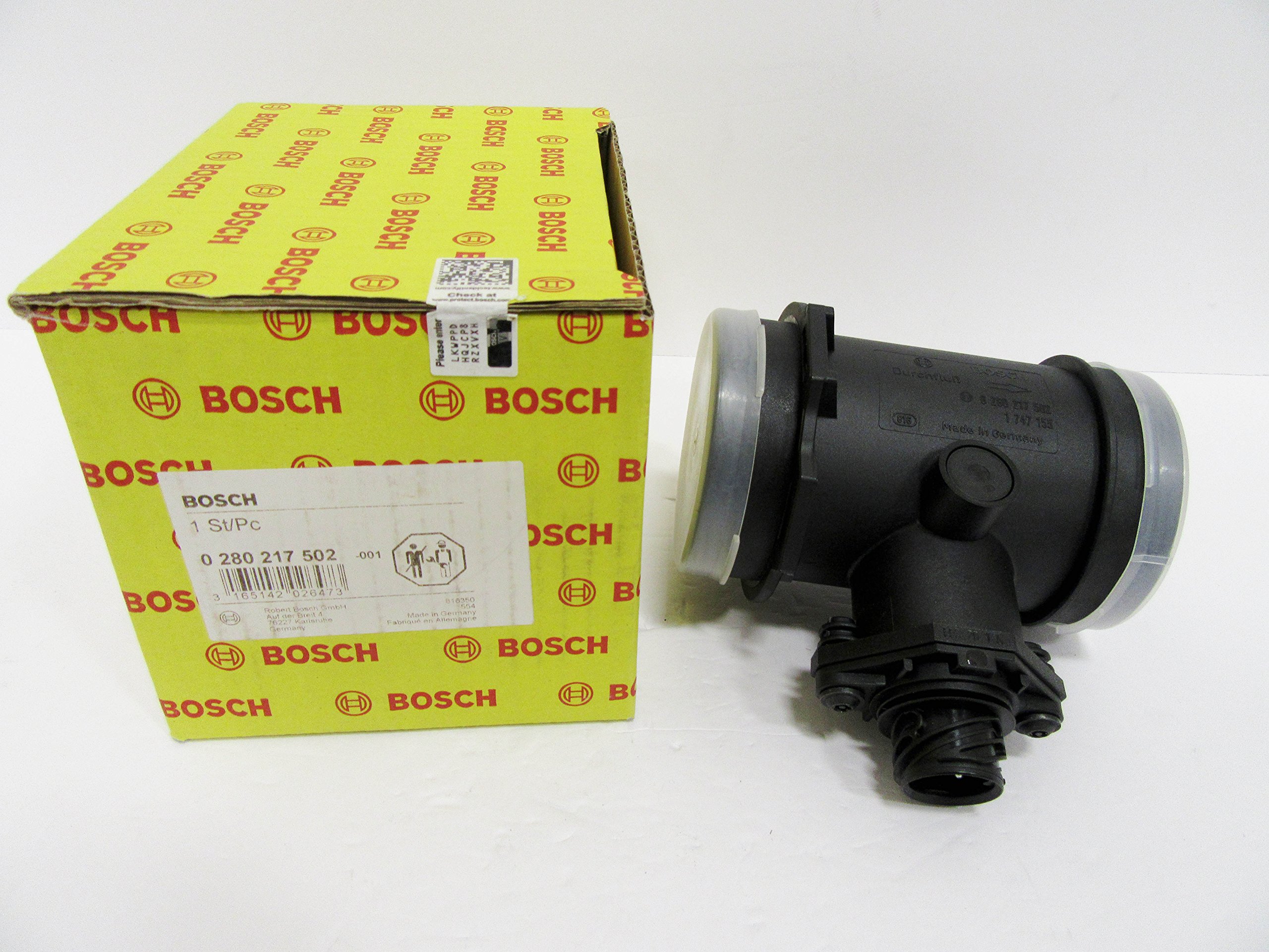 BOSCH 0280217502 Original Equipment Mass Air Flow (MAF) Sensor - Compatible With Select BMW 325i, 325is, 525i, 525iT, 530i, M3